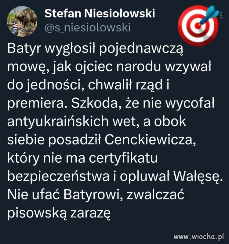 Dajcie spokój Batyrowi. On ma teraz ważniejszy problem
