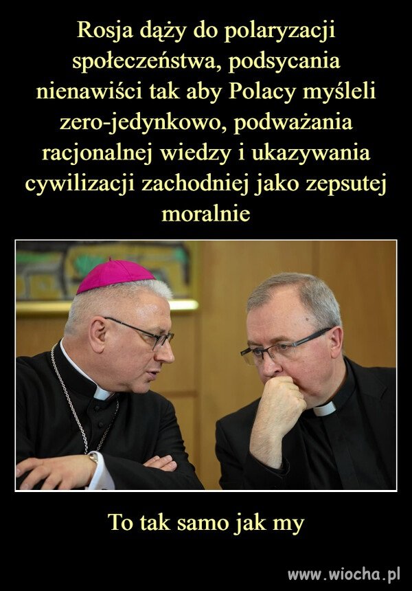 Kościół od wieków stał po stronie rosji a przeciwko Polsce