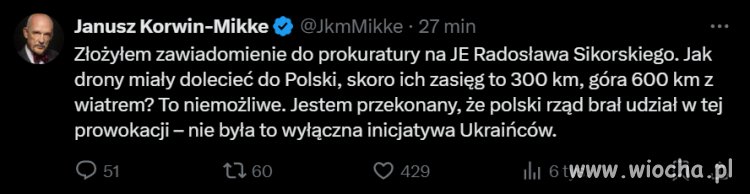 JKM nie odpuszcza