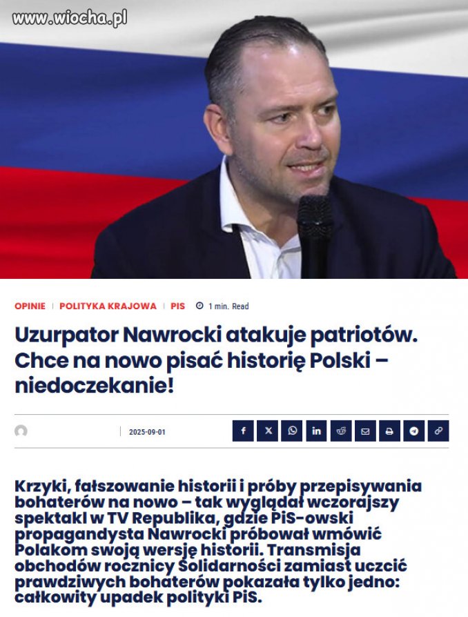 Według niego na pierwszym miejscu ma być… Jarosław Kaczyński. 