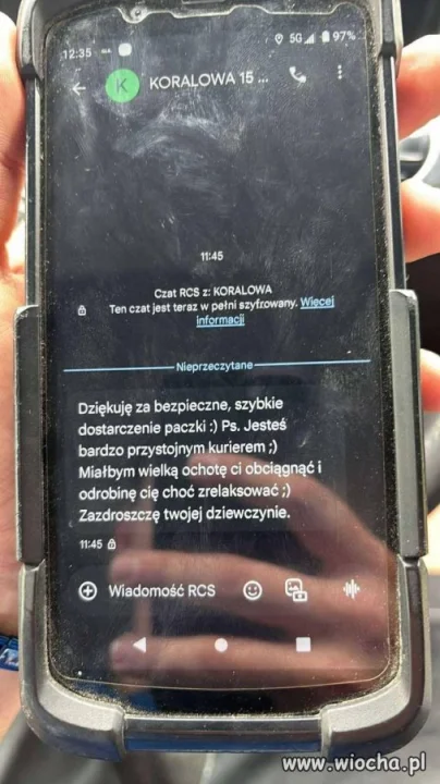 Praca kuriera ciężka jest 