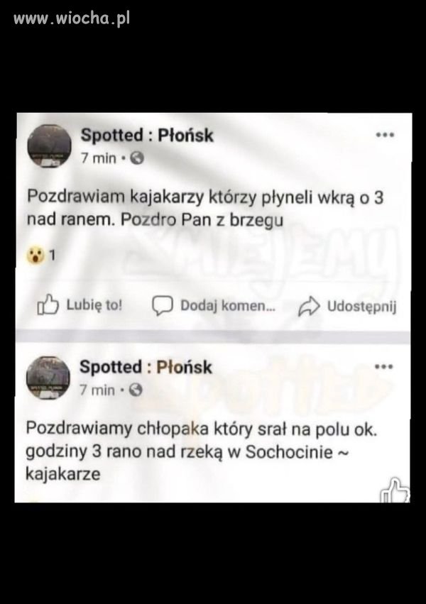 Pozdrowienia z Płońska.