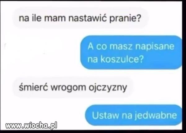 Patriotyzm w pralce
