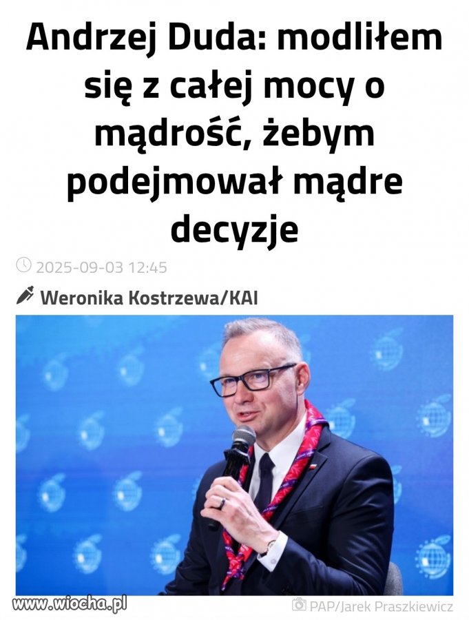 Jeśli modlił się po angielsku