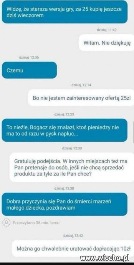 To żebanie jest nie tylko słabe 