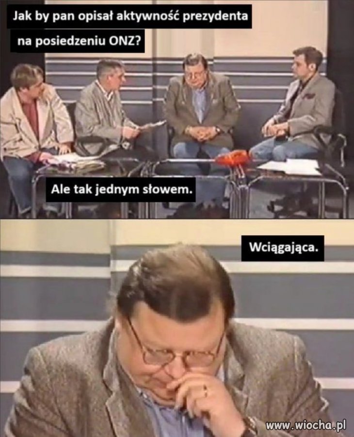 Wojciech Mann w formie od zawsze.