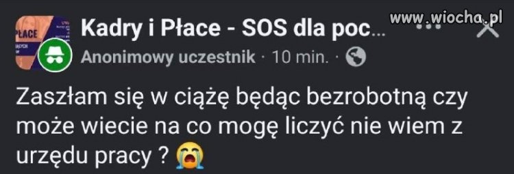 Zasiłek z urzędu? pracy czy bociana?