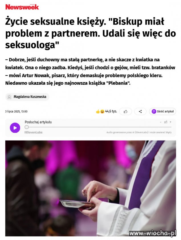 Polski Kościół to korporacja, skażona patologią.