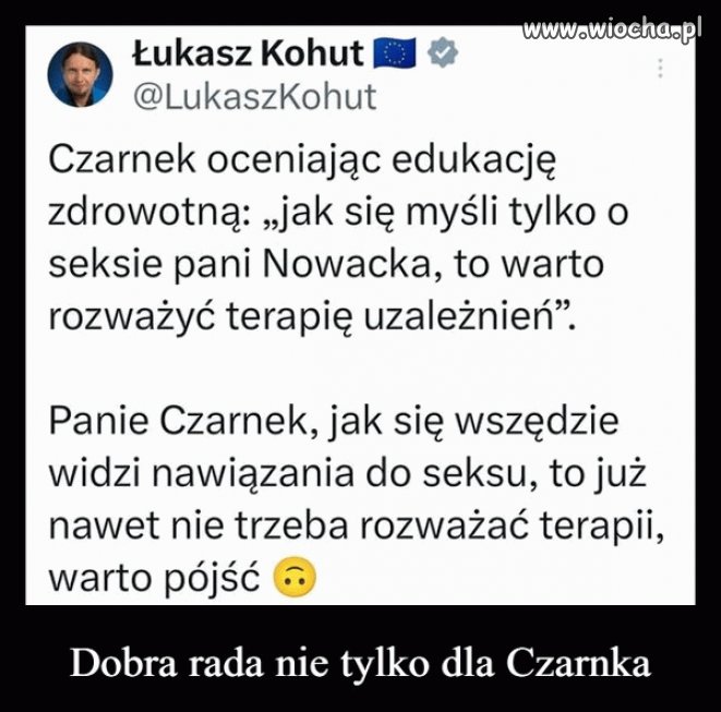 Czarnek chciał zabłysnąć