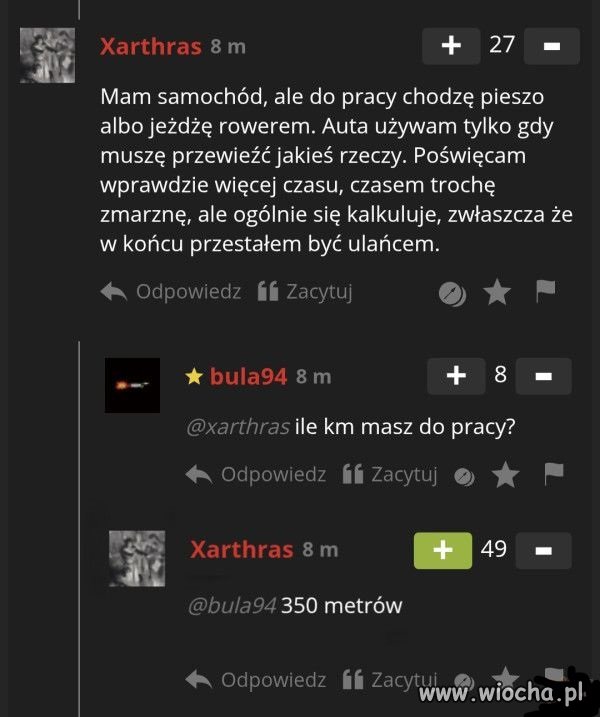 Ma silną wolę...