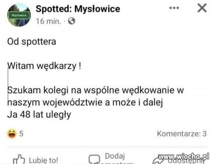 Uległy wędkarz