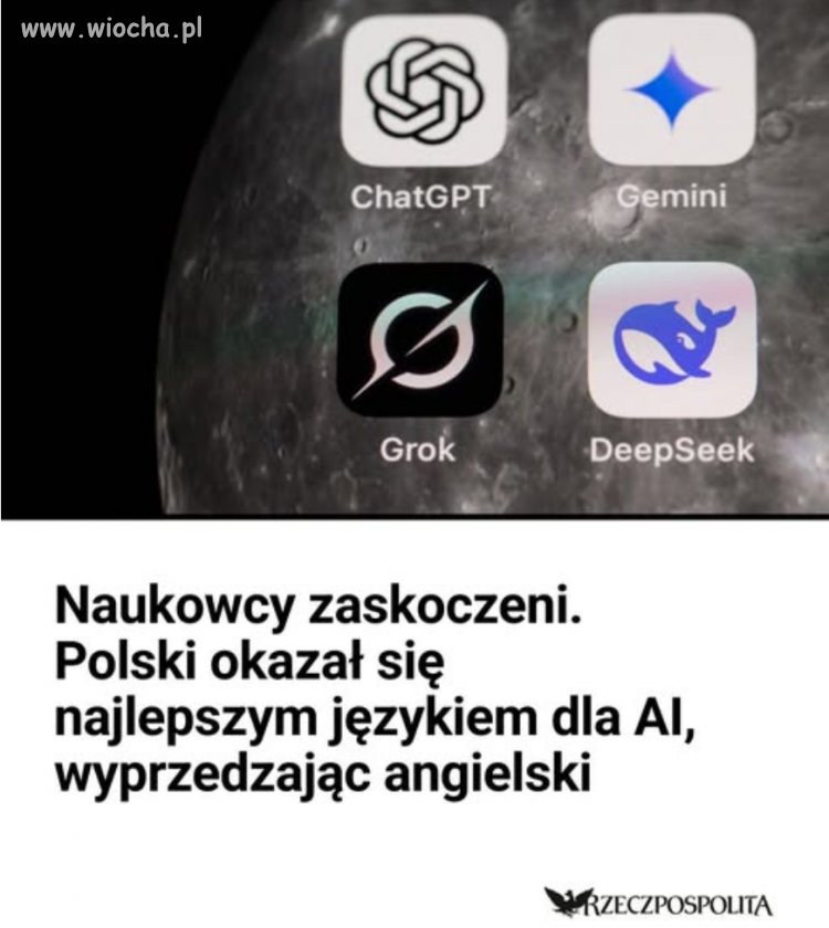 Język polski uznano za najlepszy do promptowania.