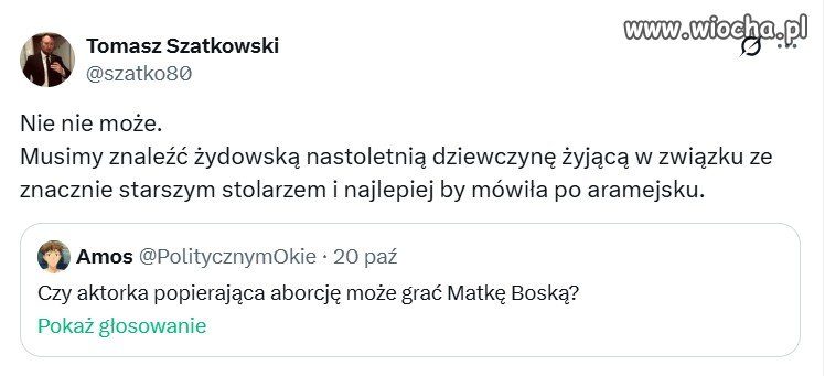 Tak. Nie ma miejsca na takie herezje! Matkaboska była Polką.