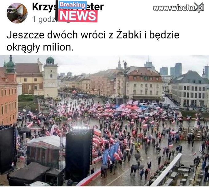 Kaczyński umie w demonstracje...
