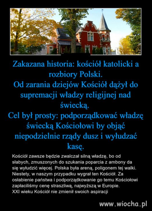 Kosciol zawsze działał wyłącznie w swoim interesie