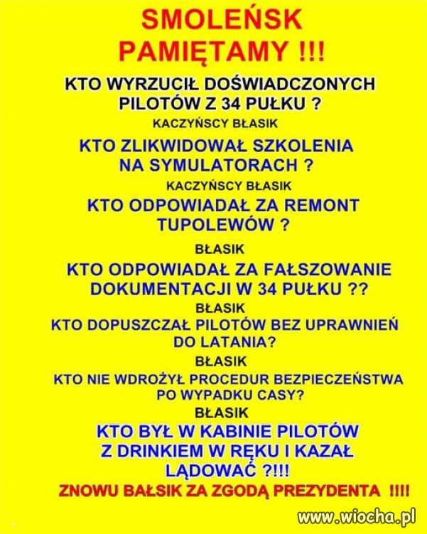 Teraz Kaczynski szuka winnych...