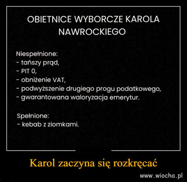 Nikt Wam tyle nie da, ile Nawrocki obieca, przed wyborami...