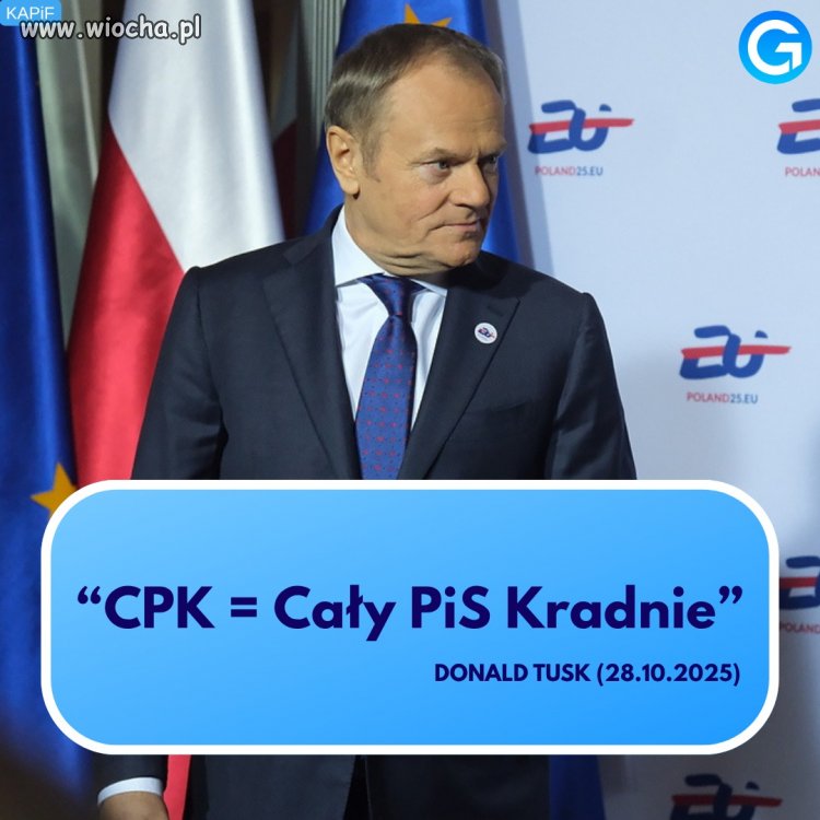Donald Tusk tak dzisiaj rozwija skrót CPK