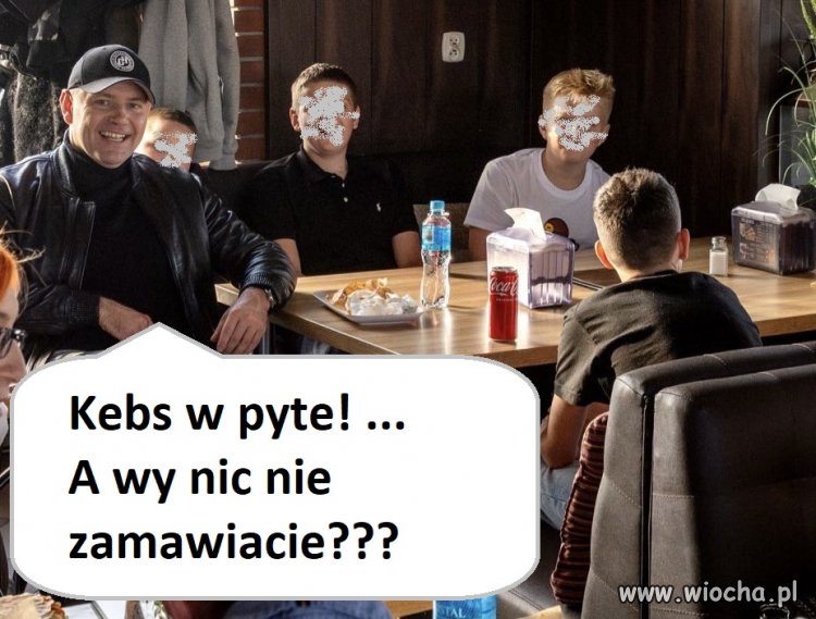 Cwaniak nie stawia...cwaniak je za darmo