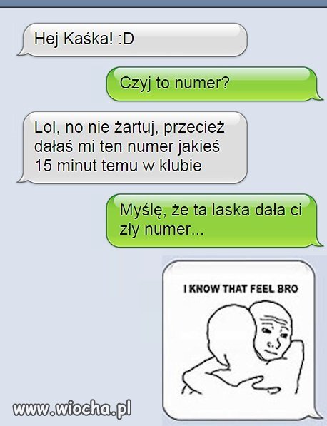 Myślę, że nie tylko on zna ten ból 