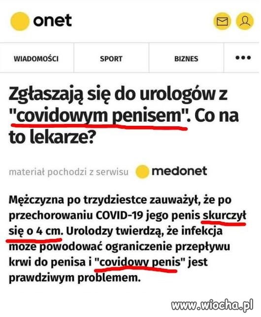Kiedy myślisz, że straszenie covidem ...