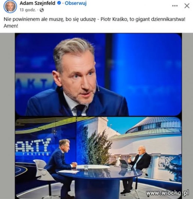Nie poznaję pana, kiedy słyszę to, co pan mówi.