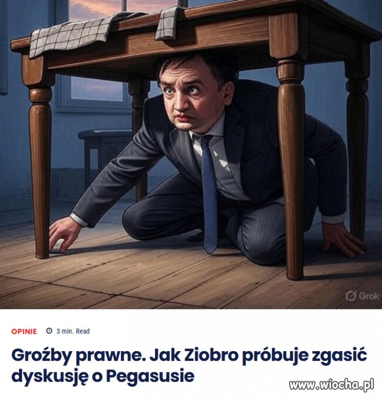 Ziobro obiecuje tortury prawne dla swoich krytyków.