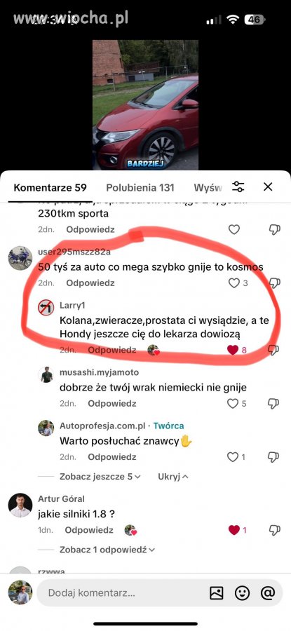 Tym czasem loża komentatorów