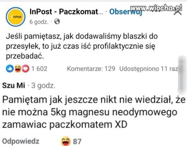 Tak było kiedy inpostu nie było 
