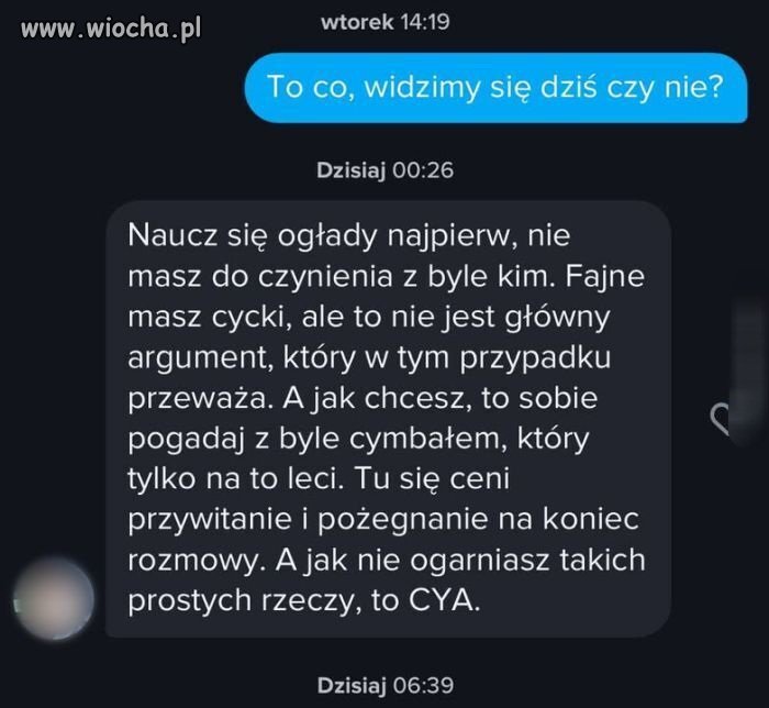 Nie no jakieś zasady trzeba mieć 