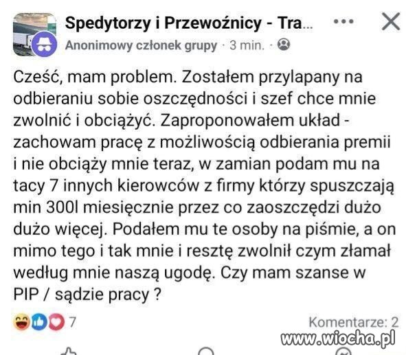 Nie dość że kradł i dał się na tym złapać 