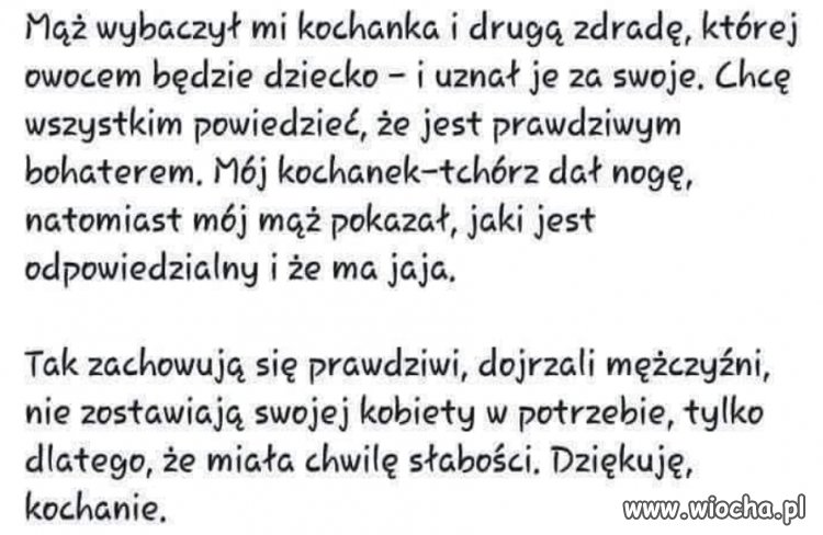 Wspaniała mąż wspaniałej żony