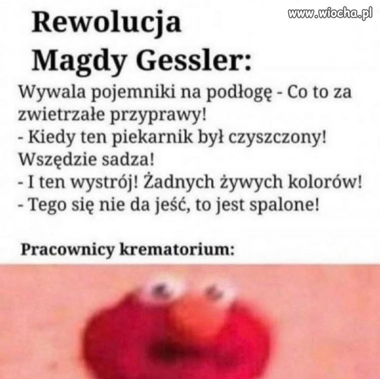 Ten moment, gdy Gessler otwiera piekarnik