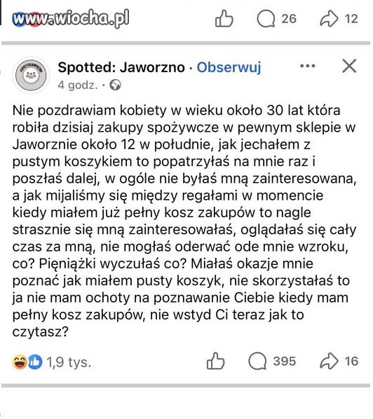 Niech wie co straciła...