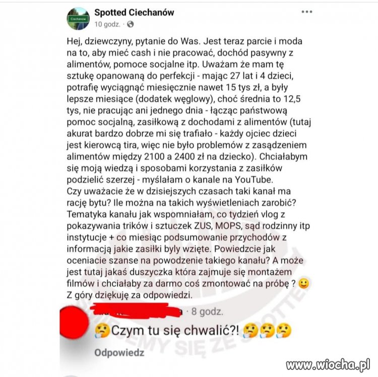 Przez takie, potem kobiety mają złą opinię 