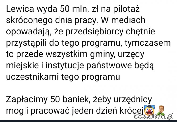 To oznacza,że urzedasów jest za dużo 