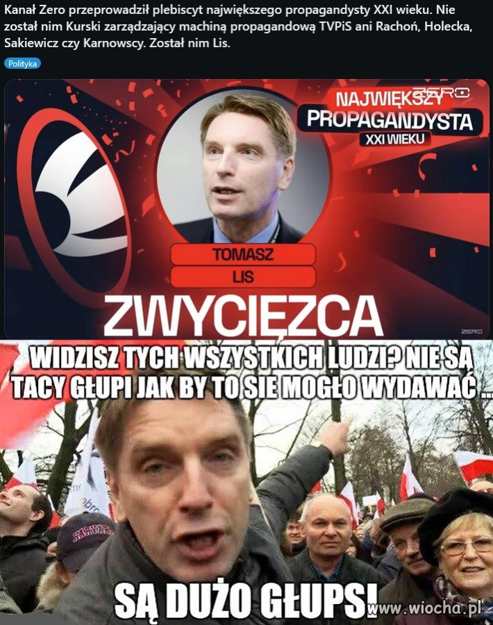 Z propagandysty stał się facebookowym trollem.
