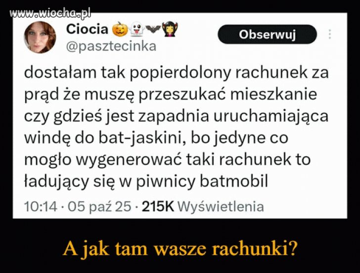 Rachunki za prąd coraz wyższe