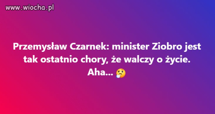 Czarnek znowu się popisał