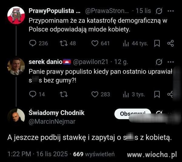Najwięcej szczekaja tacy 