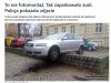 Zaparkował na ''mur-beton''