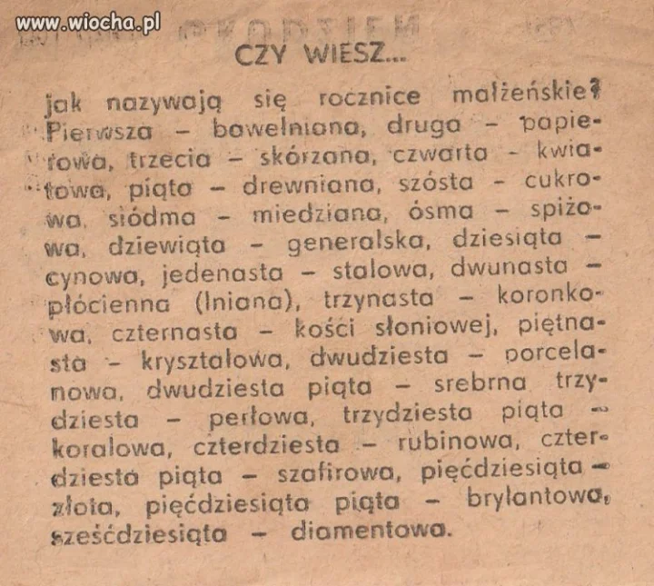 Może się przyda dla żonatych 