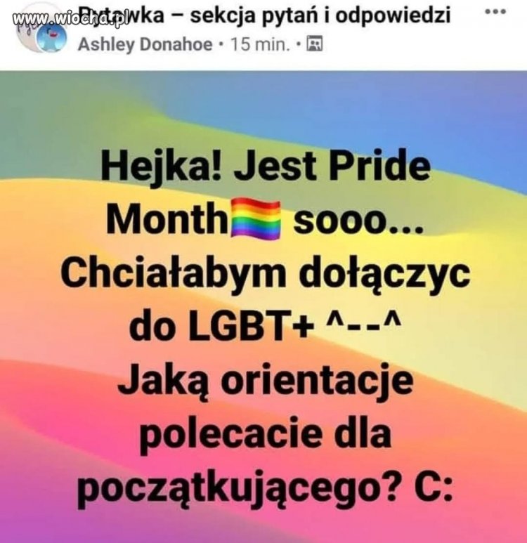 Pomóżmy młodej niewieście wybrać odpowiednio...