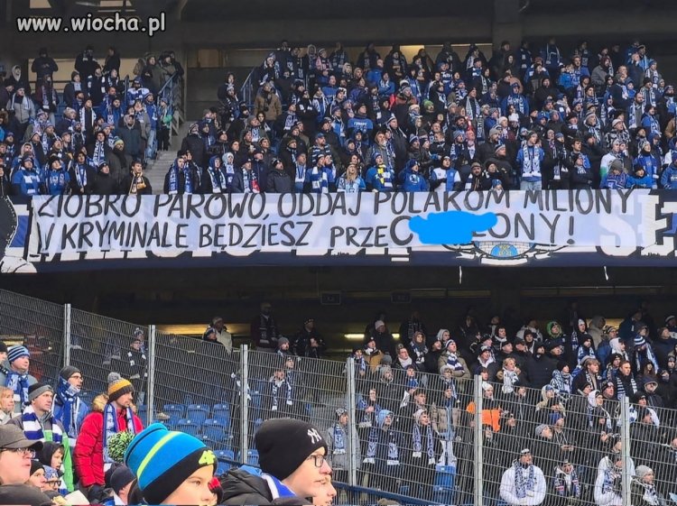 Kibole odwracają się od PiS?  Transparent z Poznania w stronę pewnego Zbigniewa