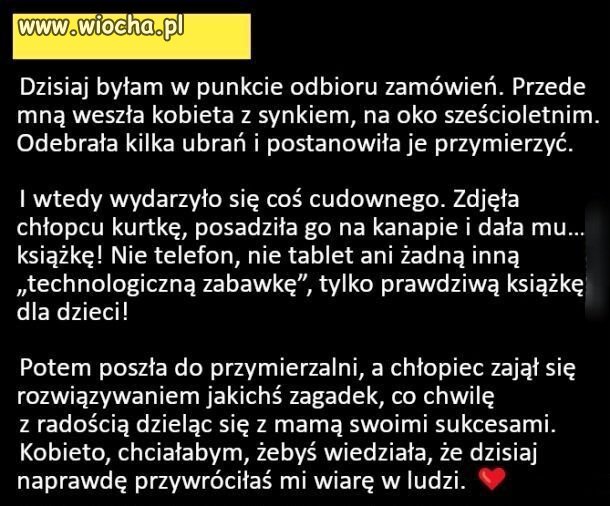 Może z ludźmi nie jest tak do końca źle?