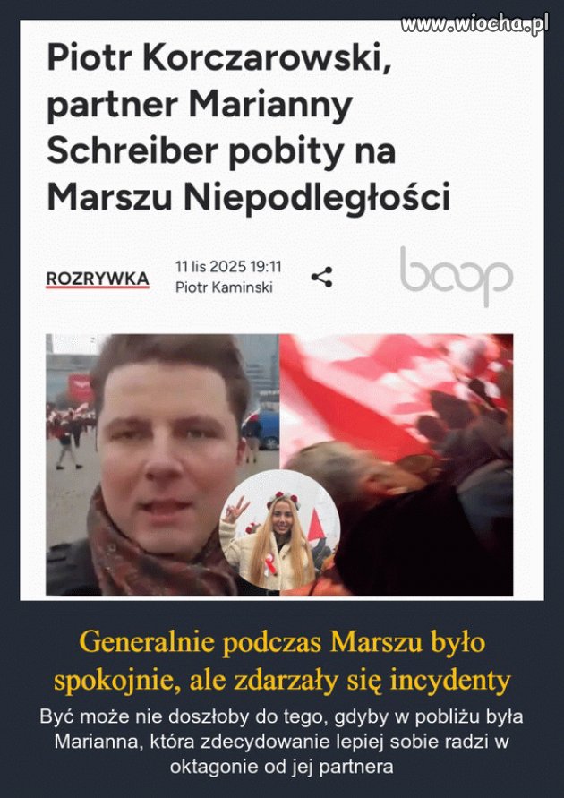 Marianna nie obroniła swojego chłoptasia