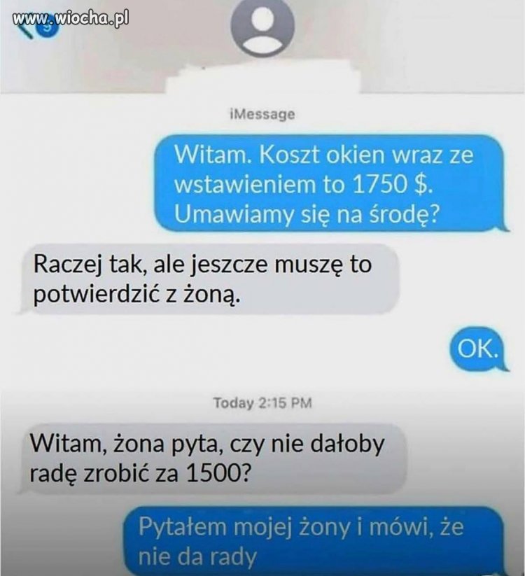 Asertywność na żonę.