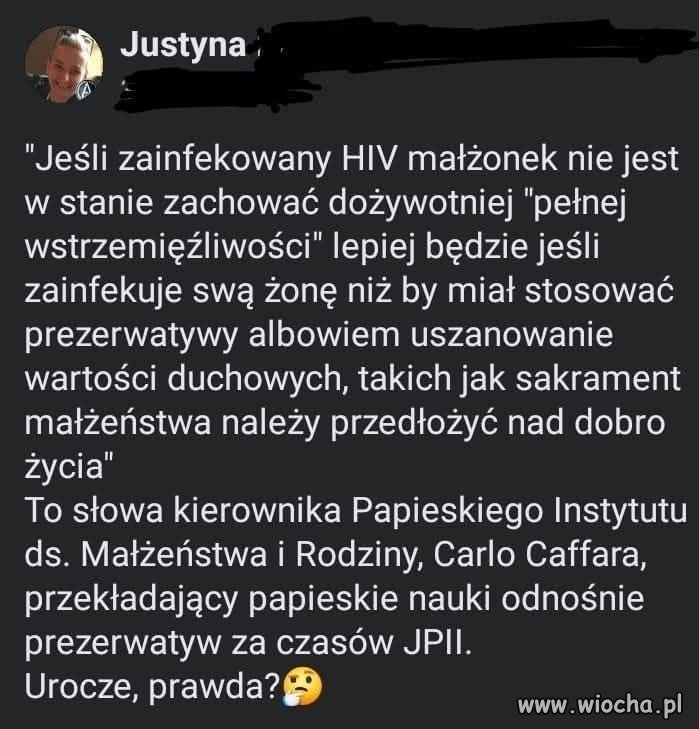Kościół katolicki ma zryty beret 