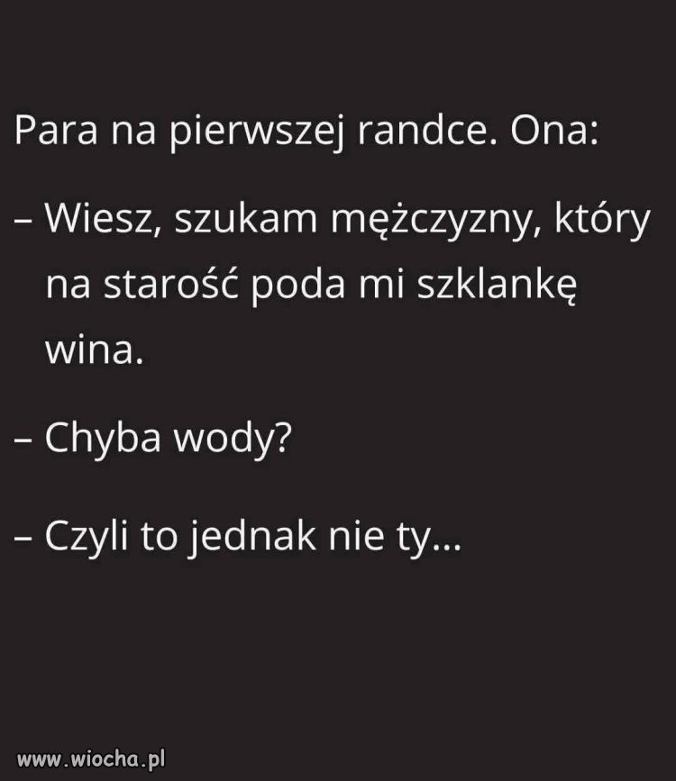 Pierwsza randka i już selekcja kwalifikacyjna