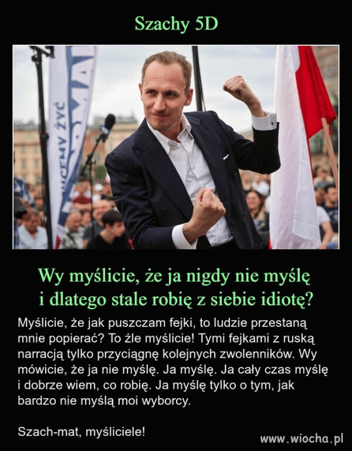 Pokazał co myśli o swoich wyborcach